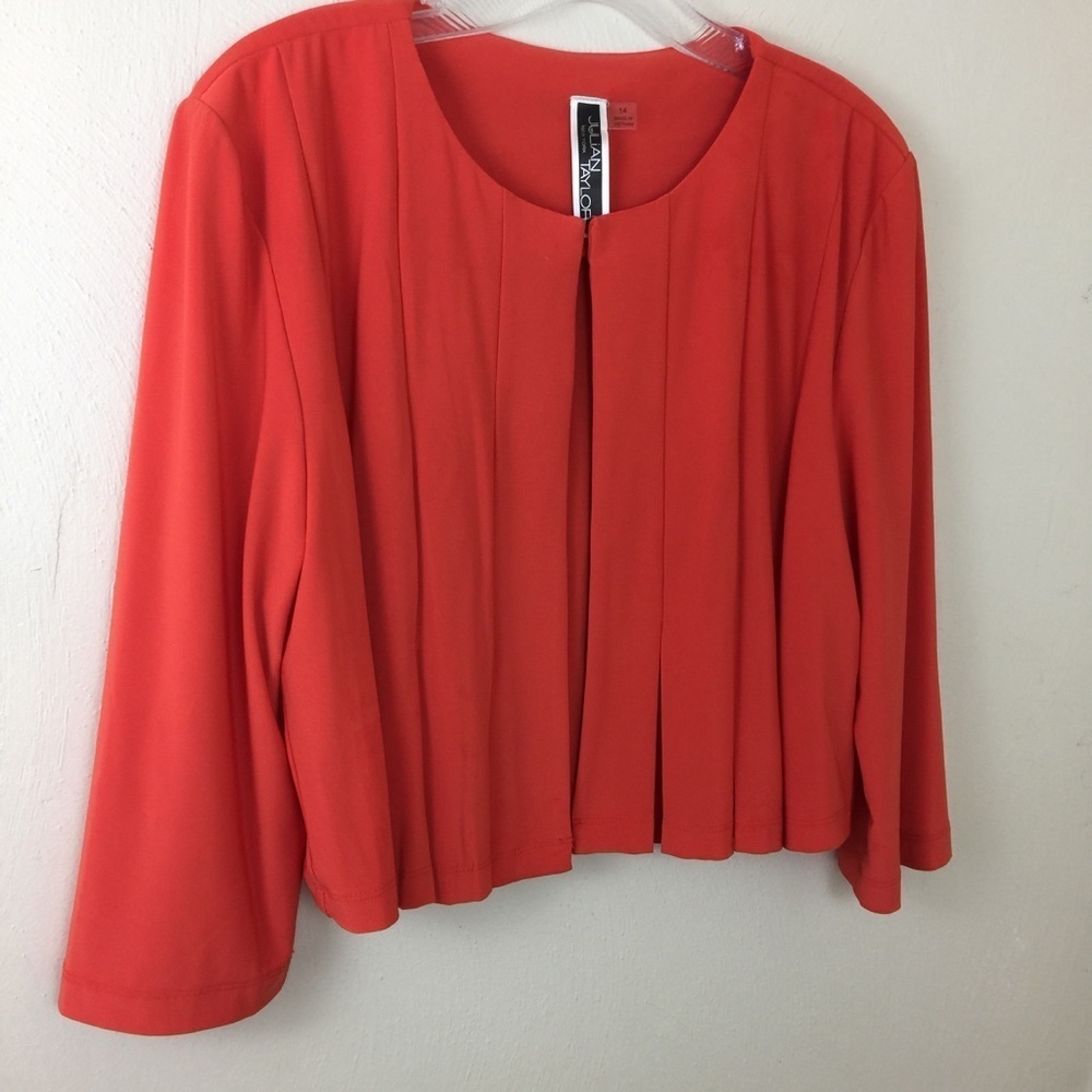 EUC JULIAN TAYLOR Jacket Hot Pink Jacket Sz. 14.